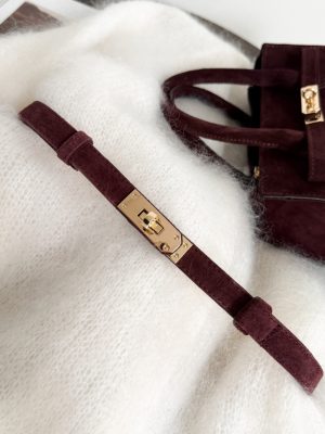 Natūralios odos diržas Suede Belta