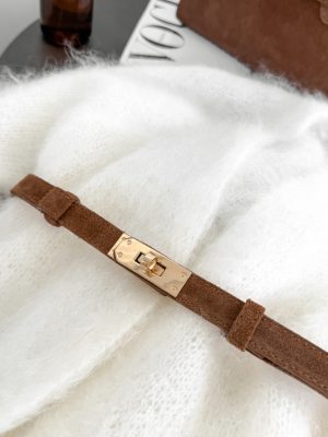 Natūralios odos diržas Suede Belta